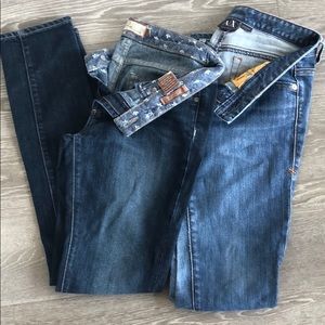 2 pairs of designer jeans